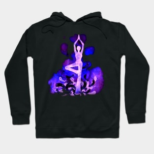 Yoga violet inv Hoodie